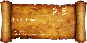 Hart Emma névjegykártya